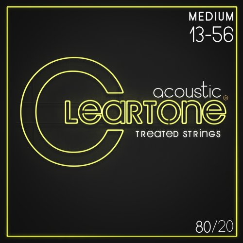 Cleartone 80/20 Bronze Treated Acoustic Guitar Strings. Medium (13-56)