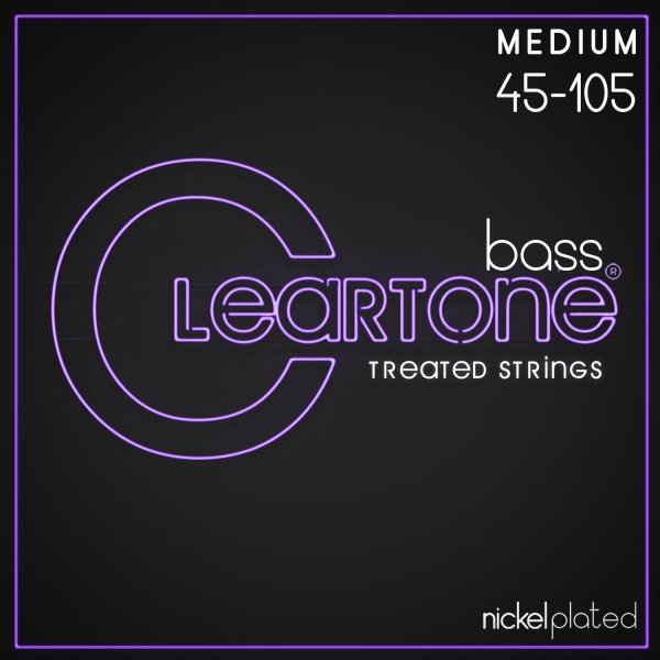 Cleartone Nickel Plated Bass Strings. Medium (45-105)