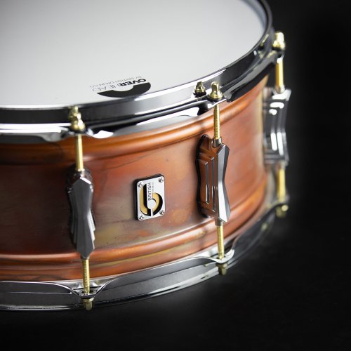 British Drum Co. FB-14-60-SN Firebird Series Copper Over Brass Snare. 6" x 14"