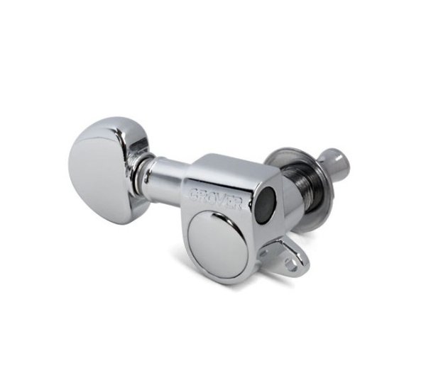 Grover 505C6 Mini Roto-Grip Locking Rotomatics Machine Heads 6-In-Line. Chrome