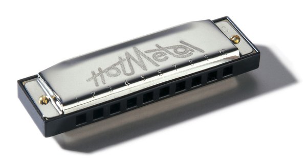 Hohner 572BXG Hot Metal Harp. Key of G