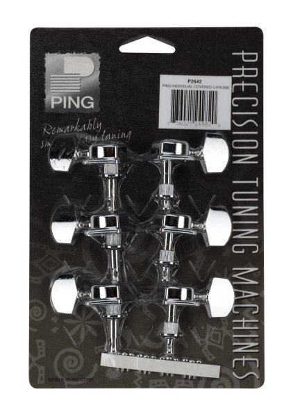 Ping P2642 Economy Covered Machine Heads. 3 Bass 3 Treble Chrome