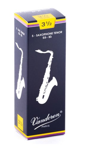 Vandoren SR2235 Tenor Saxophone Traditional Reeds Strength #3.5. (Box of 5)