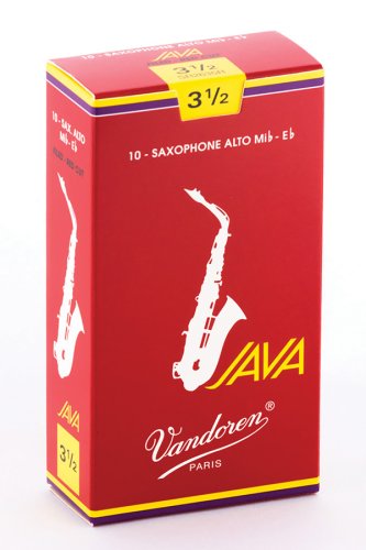 Vandoren SR2635R Alto Saxophone Java Red Reeds Strength #3.5. (Box of 10)