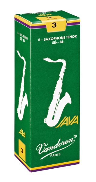 Vandoren SR273 Tenor Saxophone Java Reeds Strength #3. (Box of 5)