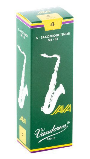 Vandoren SR274 Tenor Saxophone Java Reeds Strength #4. (Box of 5)