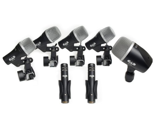 CAD Audio STAGE7 7-piece Drum Microphone Pack - three D29, two C9, one D19, one D10