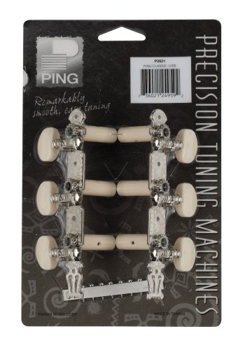 Ping P2621 Nickel Lyra Plate Classic Machine Heads. Plastic Oblong Button