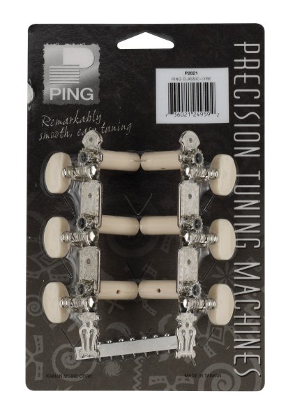 Ping P2621 Nickel Lyra Plate Classic Machine Heads. Plastic Oblong Button
