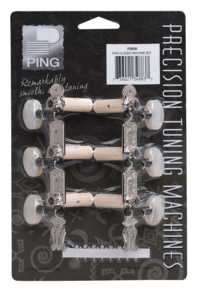 Ping P2626 Deluxe Nickel Lyra Plate Classic Machine Heads. (2 Set)