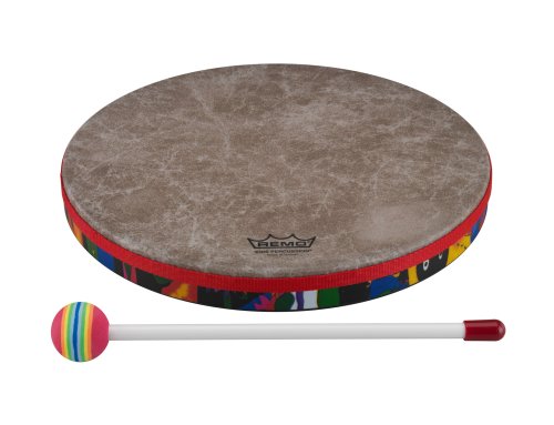 Remo KD-0112-01 Kids Percussion Frame Drum. Rain Forest 12″
