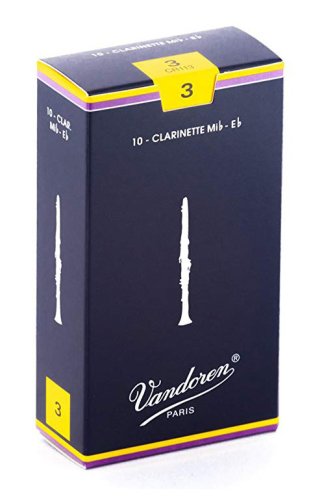 Vandoren CR113 Eb Clarinet Traditional Reeds Strength #3. (Box of 10)