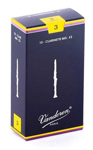 Vandoren CR113 Eb Clarinet Traditional Reeds Strength #3. (Box of 10)