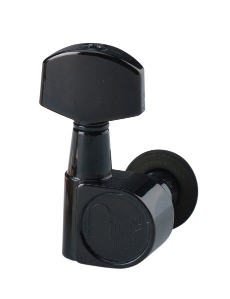 Ping P2659 6-In-Line Screwless Mount Geared Machine Heads. 6-Left Black