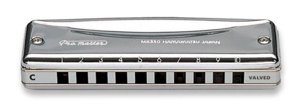 Suzuki MR-350V-B Valved Promaster Harmonica. Key of B