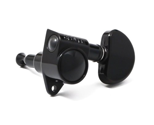 Grover 102-18BC Rotomatic Machine Heads With 18:1 Ratio. Black Chrome