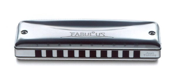 Suzuki F-20J-D Fabulous 10-Hole Diatonic Just Temperament Harmonica. Key of D