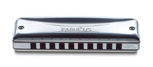 Suzuki F-20J-Eb Fabulous 10-Hole Diatonic Just Temperament Harmonica. Key of Eb