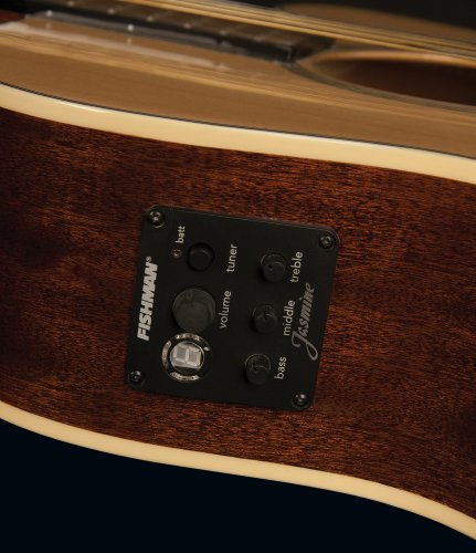 Jasmine JO37CE-NAT Orchestra Style Acoustic Electric Guitar. Natural Finish