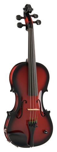 Barcus Berry BAR-AEVR Vibrato-AE Series Acoustic Electric Violin. Red Berry